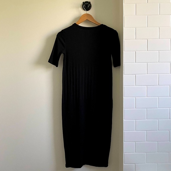 Zara Women Textured Dress in Black - Picture 2 of 8